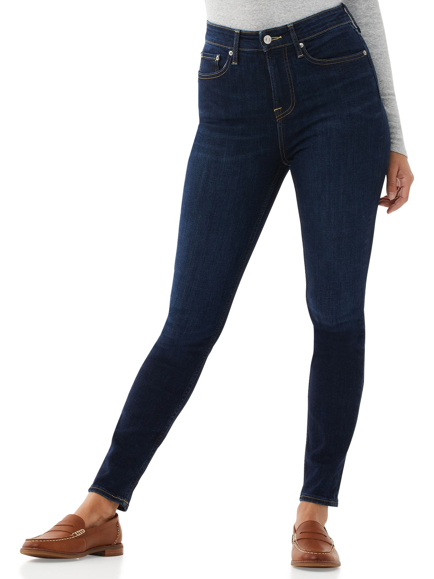 Free Assembly Women's Essential High-Rise Skinny Jeans | Walmart (US)