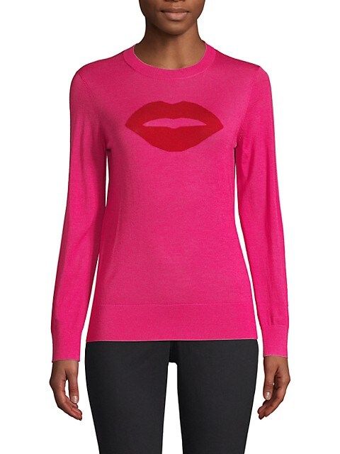 Trina Turk Old Fashion Lipstick Intarsia Wool Pullover on SALE | Saks OFF 5TH | Saks Fifth Avenue OFF 5TH (Pmt risk)