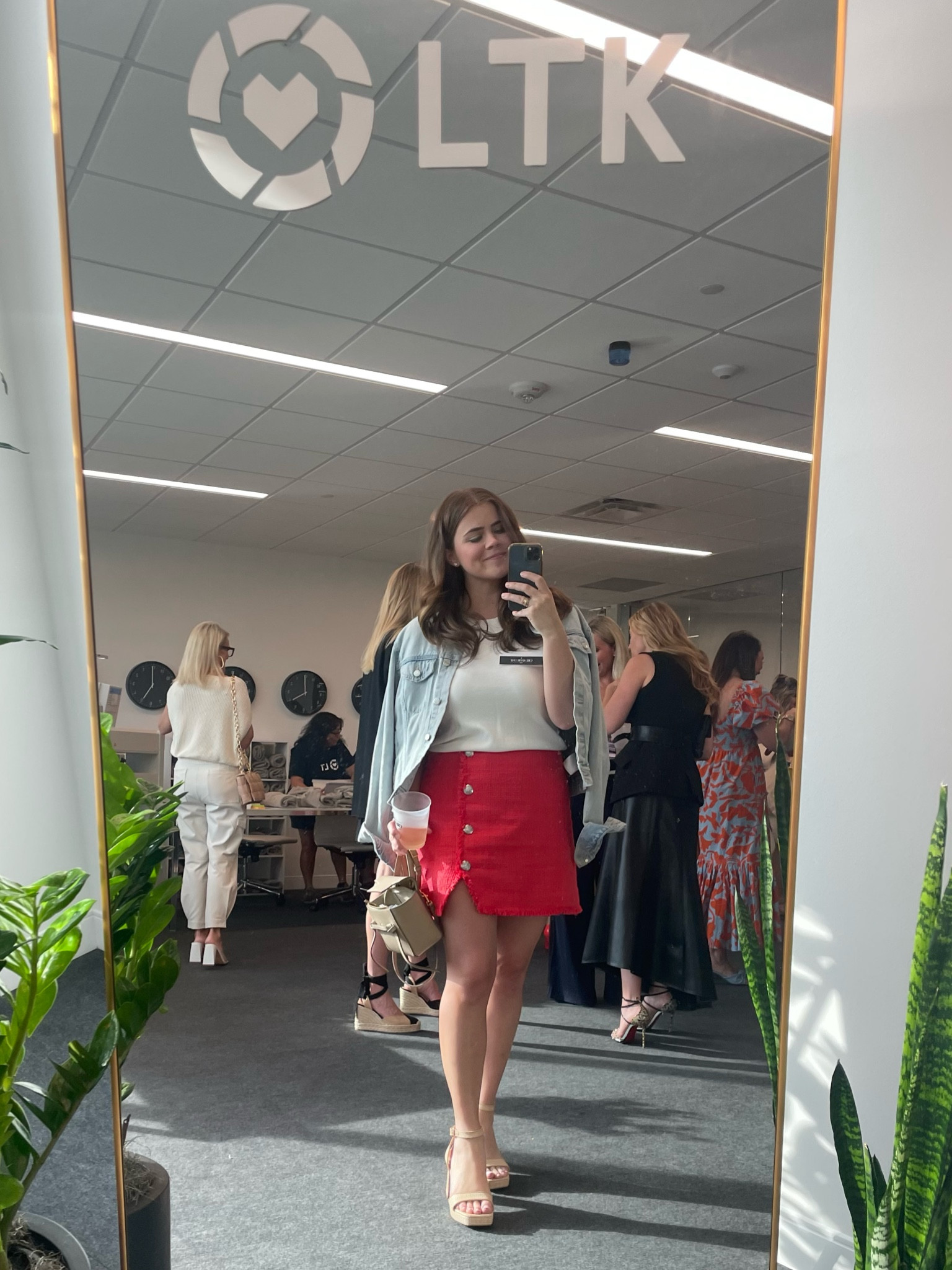 Shop my look! I’ve tagged everything for y’all. 

Jacket - gap, size L
Tank - Amazon the drop, size L 
Skirt - Veronica Bear, size 10
Shoes - target, sold out but sign up to be notified  

#LTKworkwear #LTKstyletip #LTKunder100