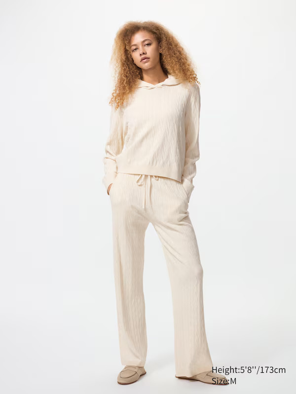 Washable Knit Cable Hoodie | UNIQLO (UK)