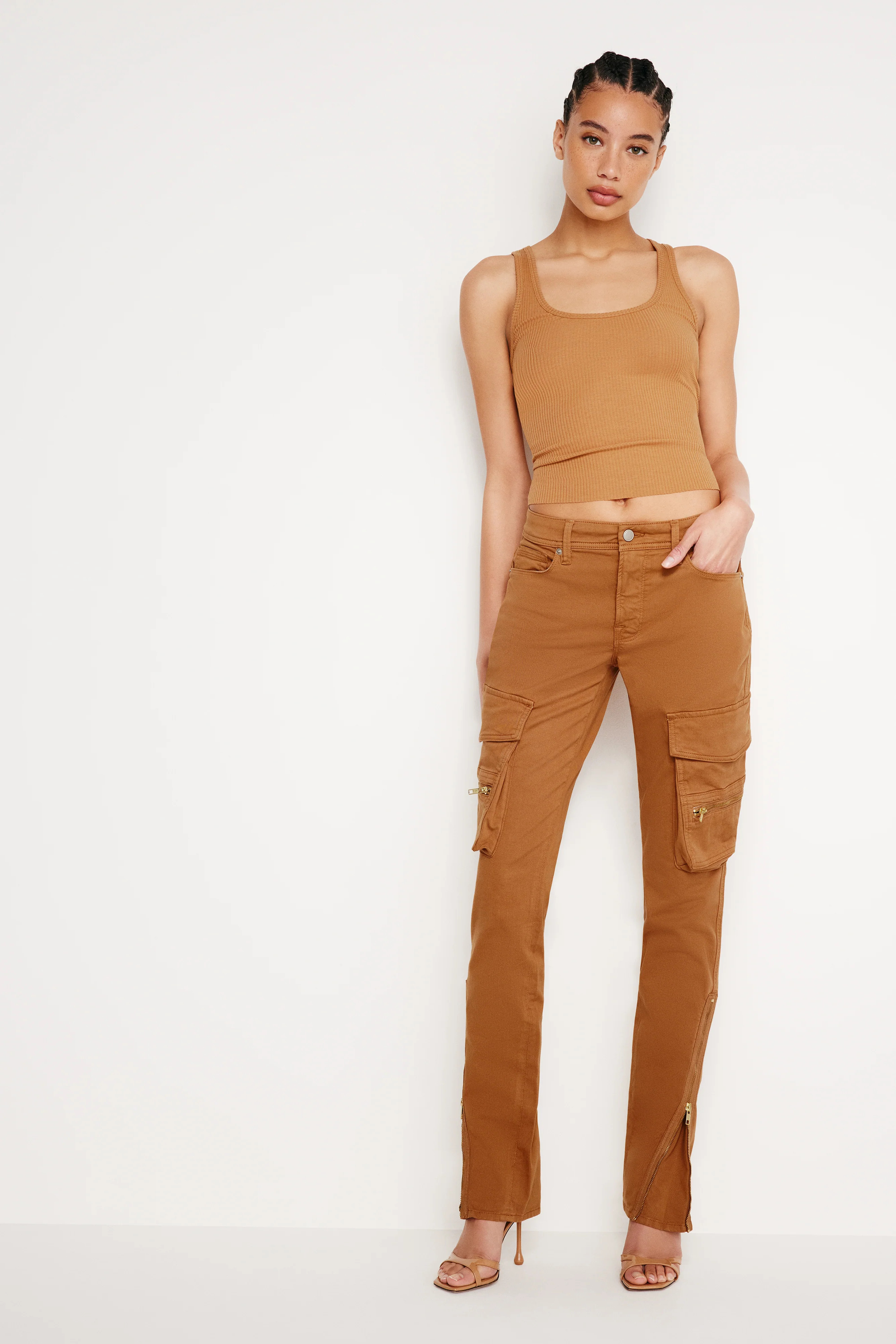 LIGHTWEIGHT RIBBED COTTON TANK | Good American