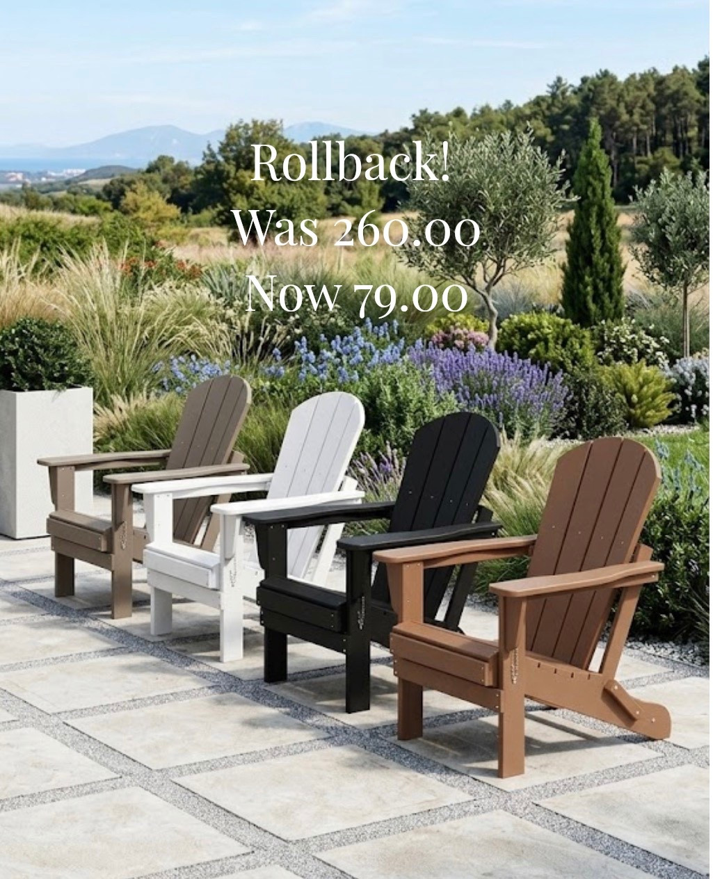 Adirondack chairs in so many colors. On sale right now at Walmart! 

Outdoor Patio Garden Furniture Sale 

#OutdoorChair #AdirondackChair #OutdoorFurnitureSale #OutdoorSale #WalmartOutdoor #Rollback #Patio #Porch #Sale

#LTKHome #LTKSeasonal #LTKSaleAlert