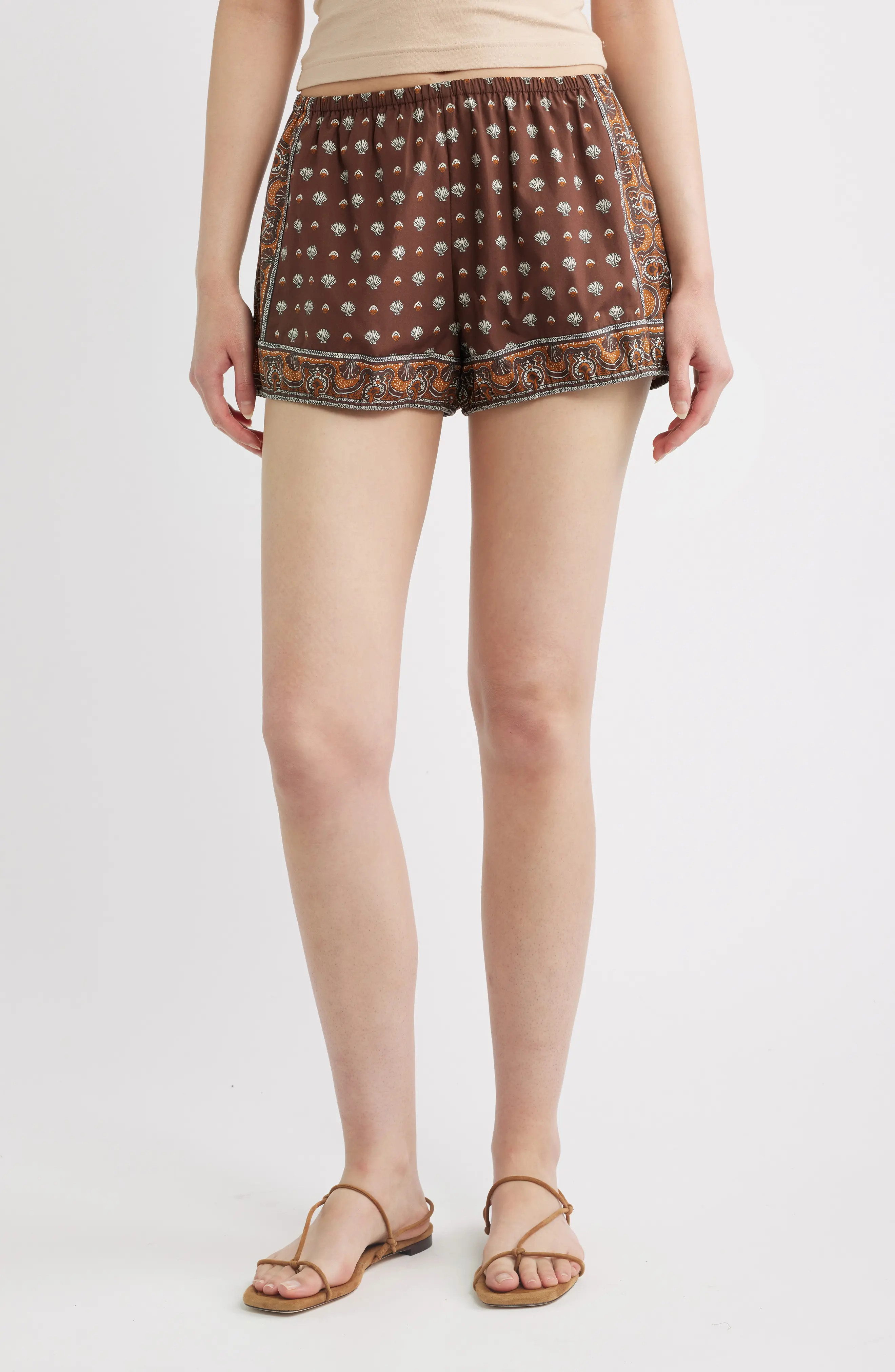 Vienna Print Cotton Shorts (Women) | Nordstrom | Nordstrom