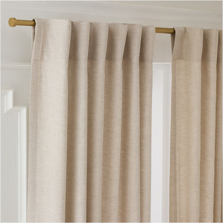 European Flax Linen Curtain | West Elm (US)