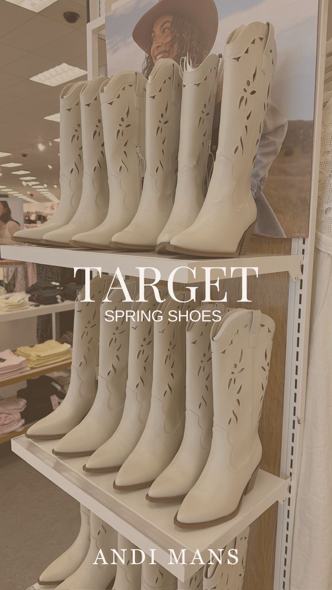 Target spring shoes! Target just dropped some seriously cute shoes for spring. I snagged these cowgirl boots and I'm obsessed. 



#LTKootd #LTKgrwm #LTKSpringSale