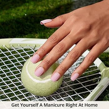 BTArtbox Press On Nails Square - Solid Pink Short Summer Press On Nails with Glue for Women, Opaq... | Amazon (US)