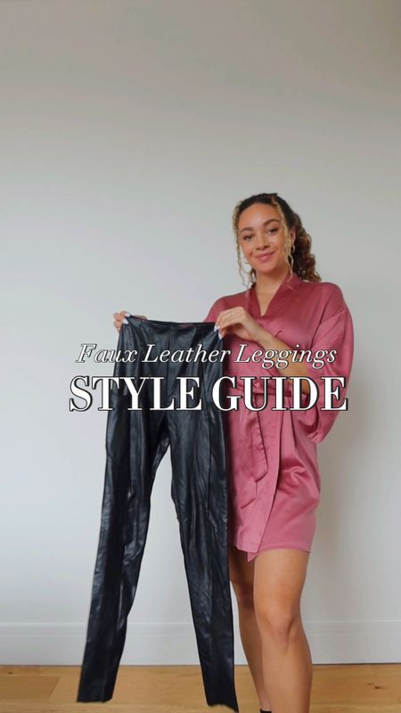 How to style faux leather leggings for an easy winter outfit🫶🏼

#LTKSeasonal #LTKCyberweek #LTKstyletip