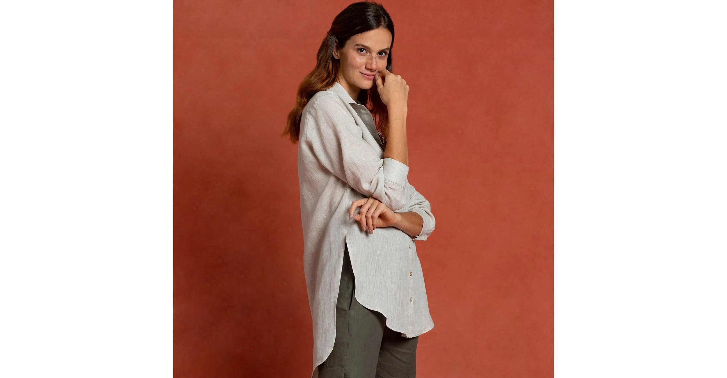 Camisão Cynthia - Natural - Camisas - SOUQ | Souq (BR)