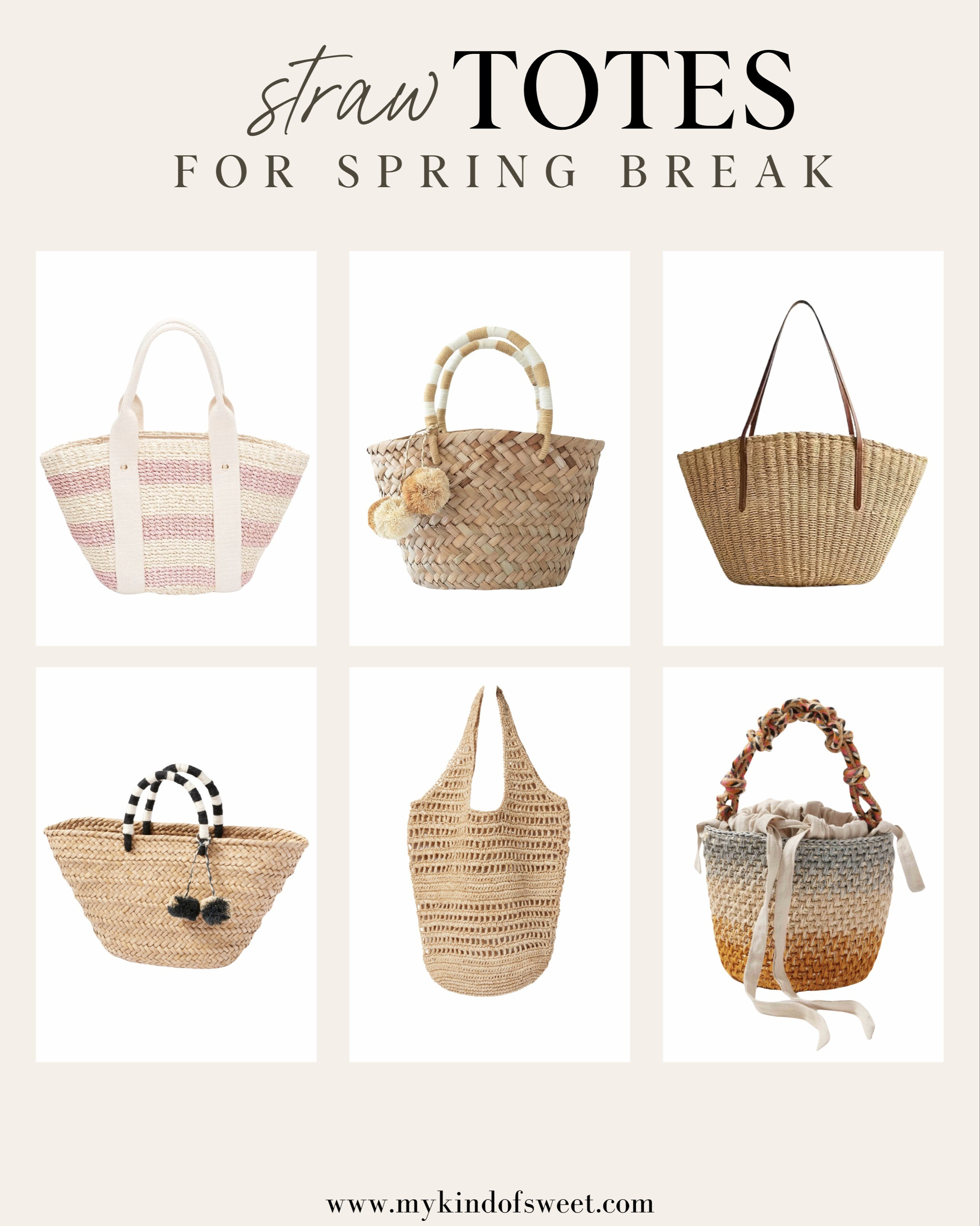 The perfect straw totes to bring to the pool or beach! Switch it up with the pink and white stripes or go with a simple brown strap.

#LTKSeasonal #LTKtravel #LTKitbag