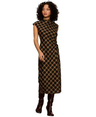 Women's Autumn Edit Plaid Sleeveless Midi Dress | Macy's