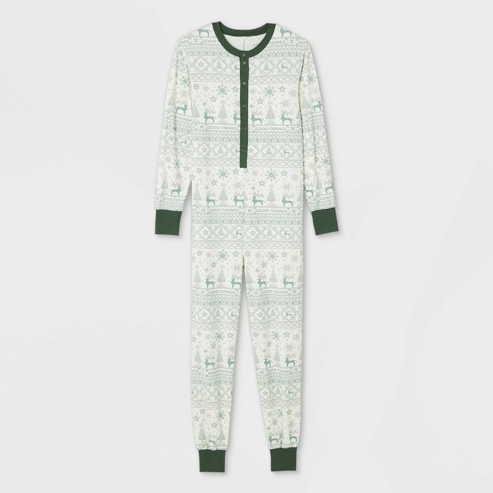 Men's Holiday 'Good Tidings' 1pc Pajama Green - Hearth & Hand with Magnolia XL | Target