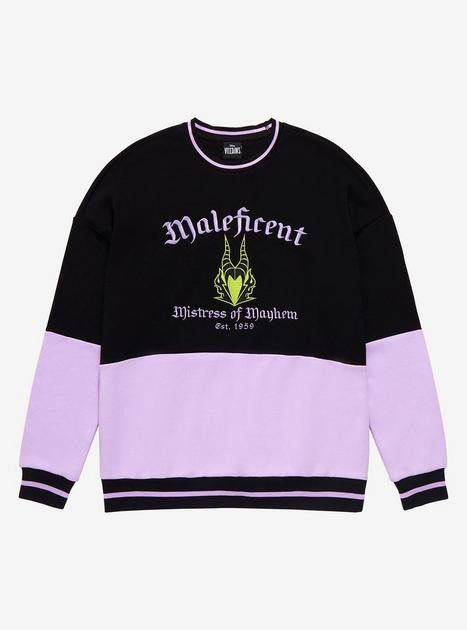 Disney Sleeping Beauty Maleficent Panel Crewneck - BoxLunch Exclusive | BoxLunch