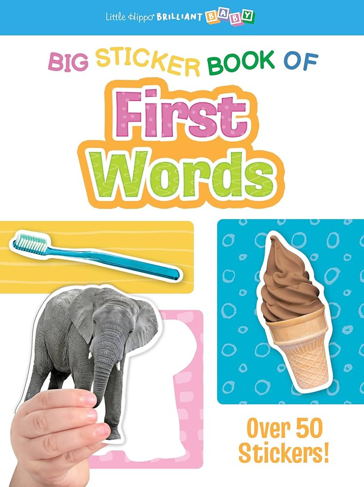 Little Hippo Books Big Sticker Book of First Words Children's Book | Children's Sticker Activity ... | Amazon (US)