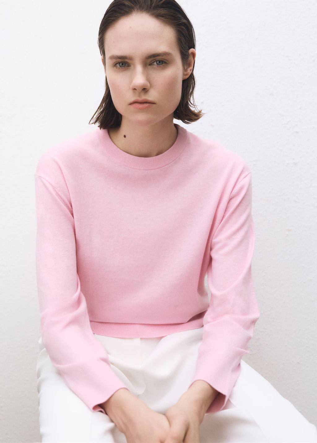 Wool-blend round-neck sweater - Women | MANGO USA | Mango (US/MX/AU)