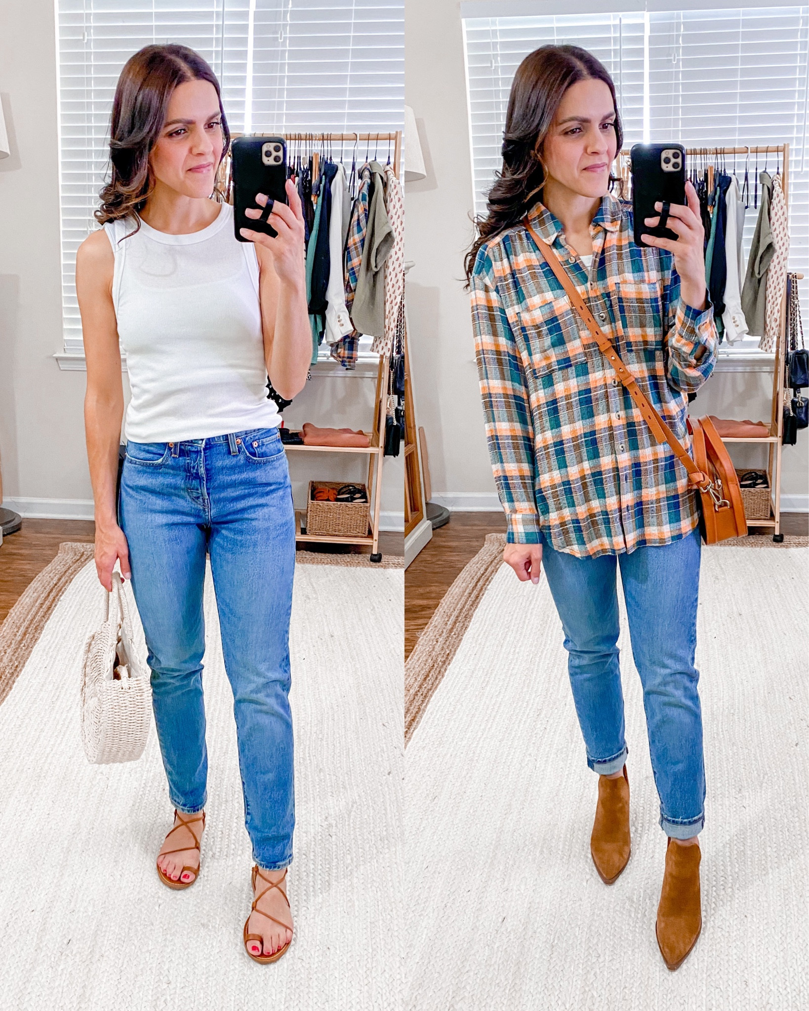 Non distressed denim: styled from Summer to Fall: Levi’s Wedgie icon fit jean (tts)

#LTKstyletip #LTKunder100