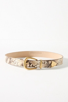 Streets Ahead Snake Print Belt | Anthropologie (US)