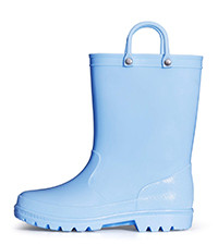 K KomForme Girls Boys Rain Boots Waterproof with Easy on Handles for Toddler/Little Kid/Big Kid | Amazon (US)