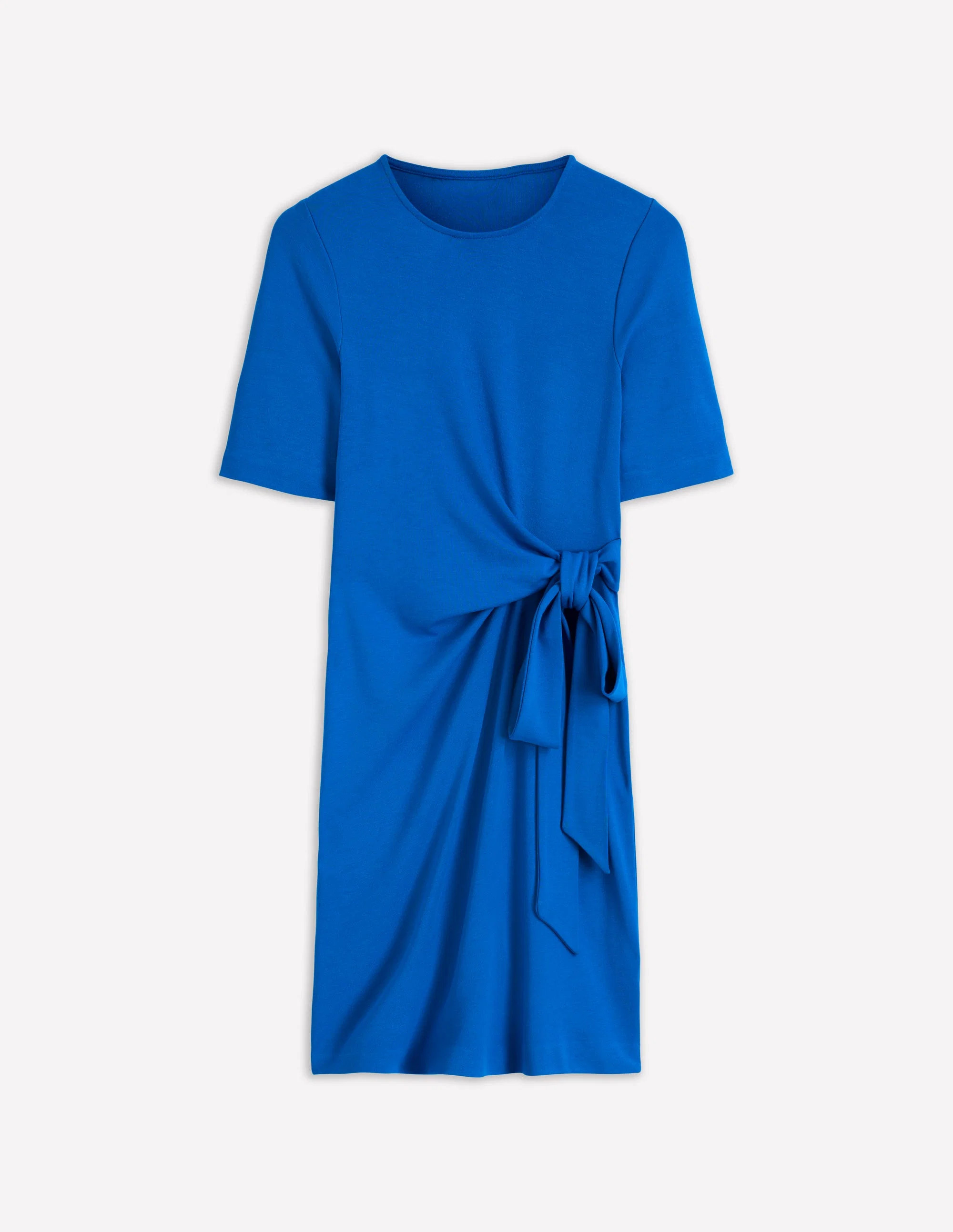 Zinnia Tie Jersey Short Dress-Olive | Boden UK