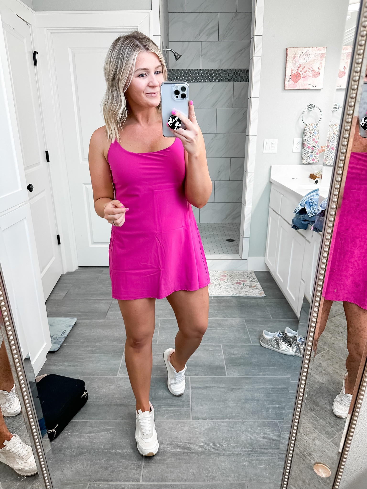 Abercrombie activewear dress
Wearing a medium petite. Probably could have done a regular length. It’s short but Sooo cute. I love it paired with these affordable and very comfortable sneakers. 

#LTKunder100 #LTKsalealert #LTKfit