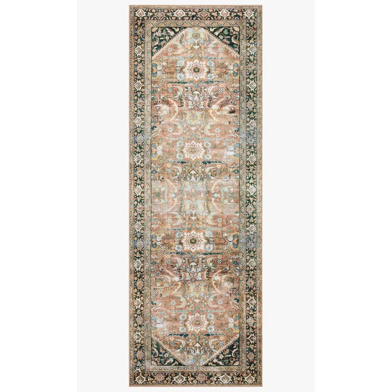 Vache Oriental Area Rug in Orange/Beige | Wayfair North America