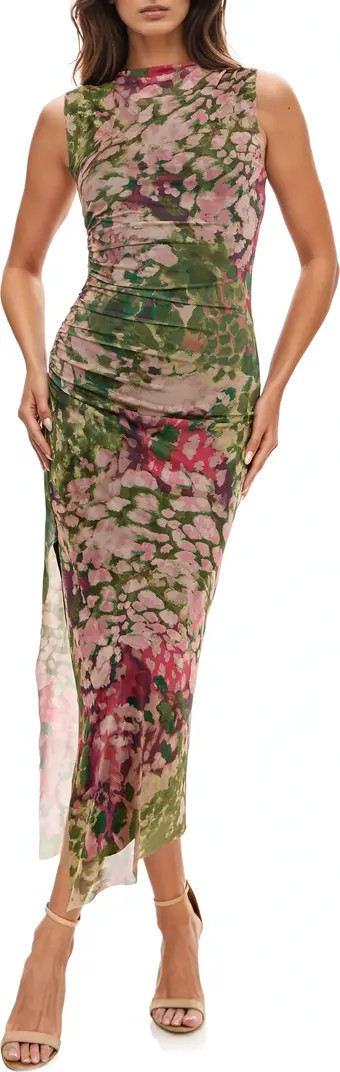 Socialite Floral Shirred Mesh Dress | Nordstrom | Nordstrom