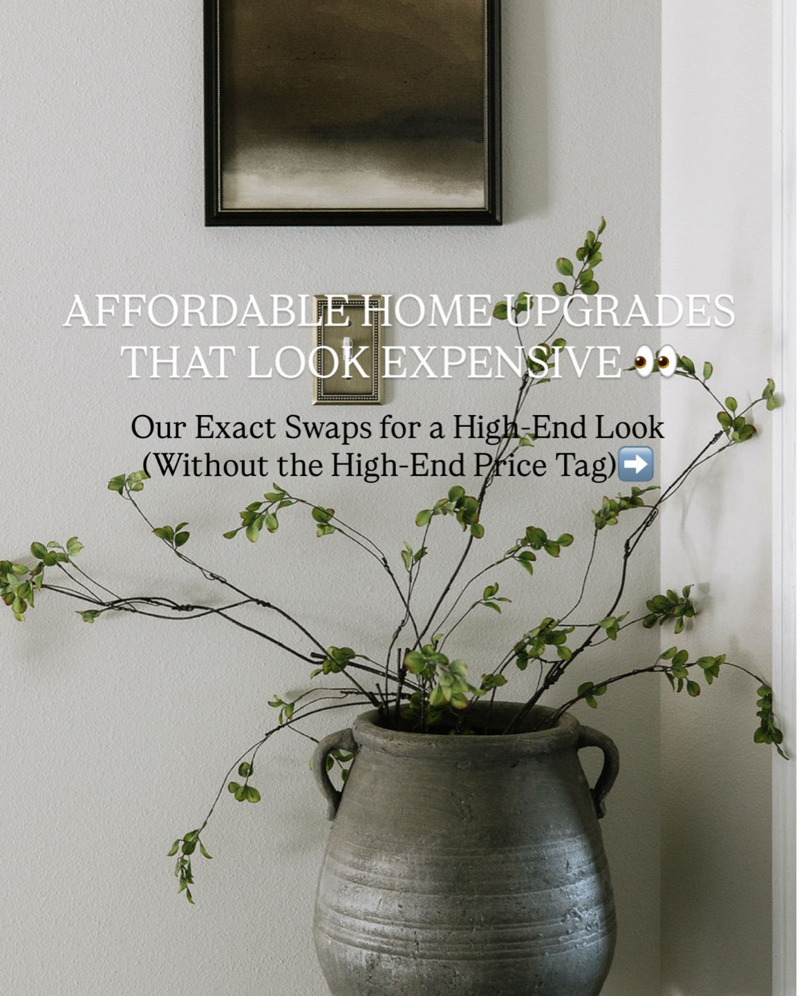Affordable home upgrades that look expensive!

Black arched cabinet, Warwick cabinet, large tv console, brass light switch cover, hydraulic bed with storage, upholstered wayfair bed frame, gallery wall frames, large ceramic pot, Amazon stems, pottery barn curtain dupe

#LTKHome