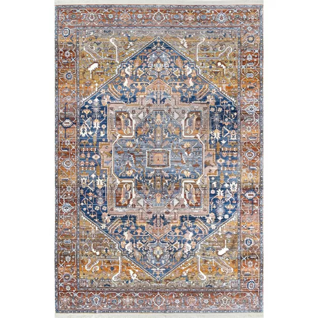 nuLOOM Harriet Vintage Medallion Fringe Area Rug | Target