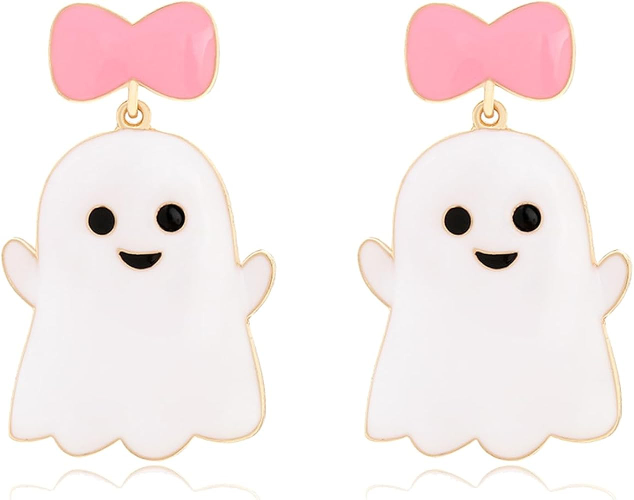 2025 Halloween Earrings for Women Dangle Double-sided Printed Gothic Ghost Earrings for Halloween... | Amazon (US)