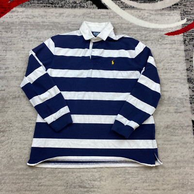 Vtg Ralph Lauren Rugby Polo Shirt Extra Large Blue White Crest Y2K 3 RLPC 90s  | eBay | eBay US