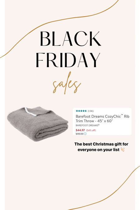 This barefoot dreams blanket is a bulletproof Christmas gift idea and it’s on an amazing sale for Black Friday !!! 

#LTKCyberweek #LTKHoliday #LTKSeasonal