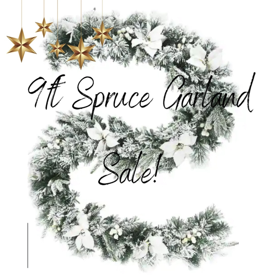 9ft Pre-Lit Spruce Garland Sale!
🤍

#LTKsalealert #LTKHoliday #LTKSeasonal
