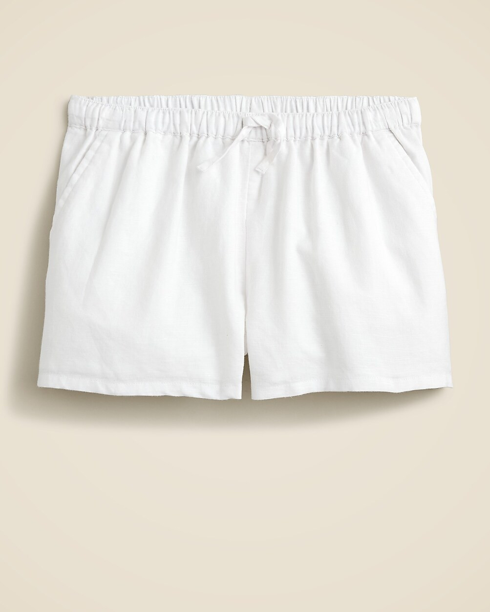 Girls' pull-on short in linen-cotton blend | J. Crew US