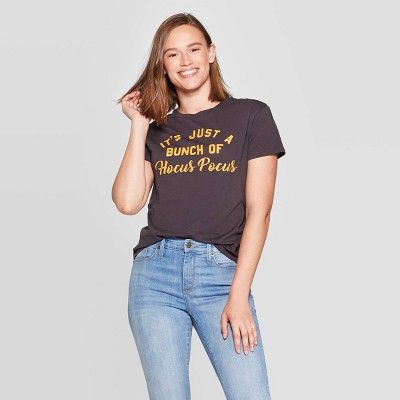 Women's Bunch of Hocus Pocus Short Sleeve T-Shirt - Fifth Sun (Juniors') - Vintage Black | Target