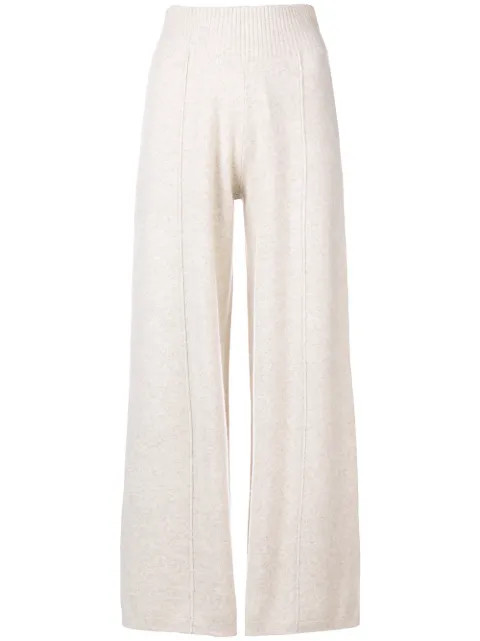 knitted flared trousers | Farfetch (US)