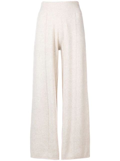 knitted flared trousers | Farfetch (US)
