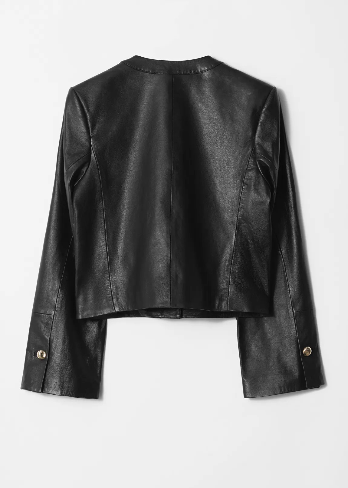 Collarless Leather Jacket | & Other Stories - US