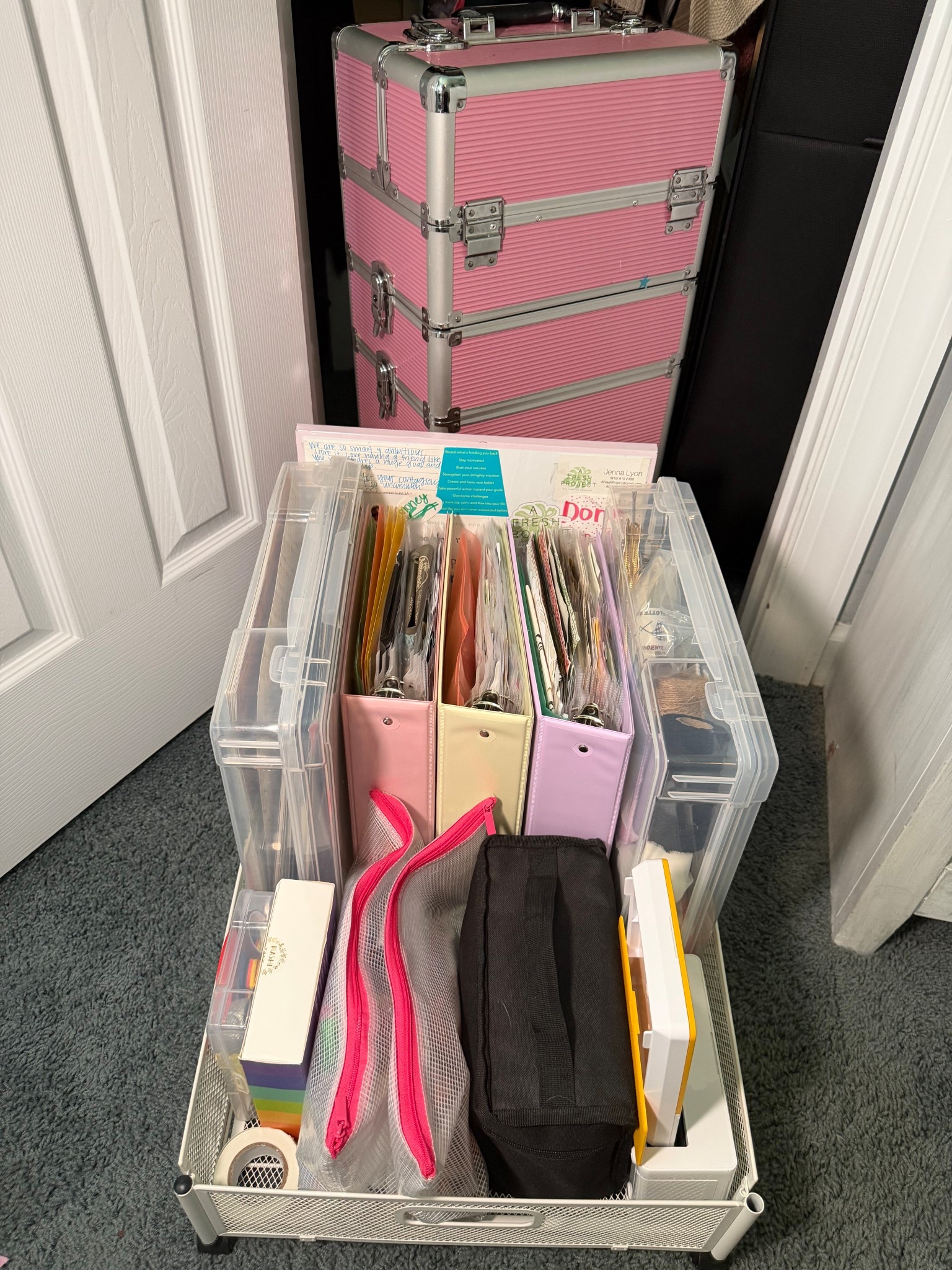 Junk Journal& scrapbooking organization! These allow me to be creative and easy to reach the flow state 🤍✂️✏️📏🔍 

#LTKdayinmylife #LTKvlog #LTKHome