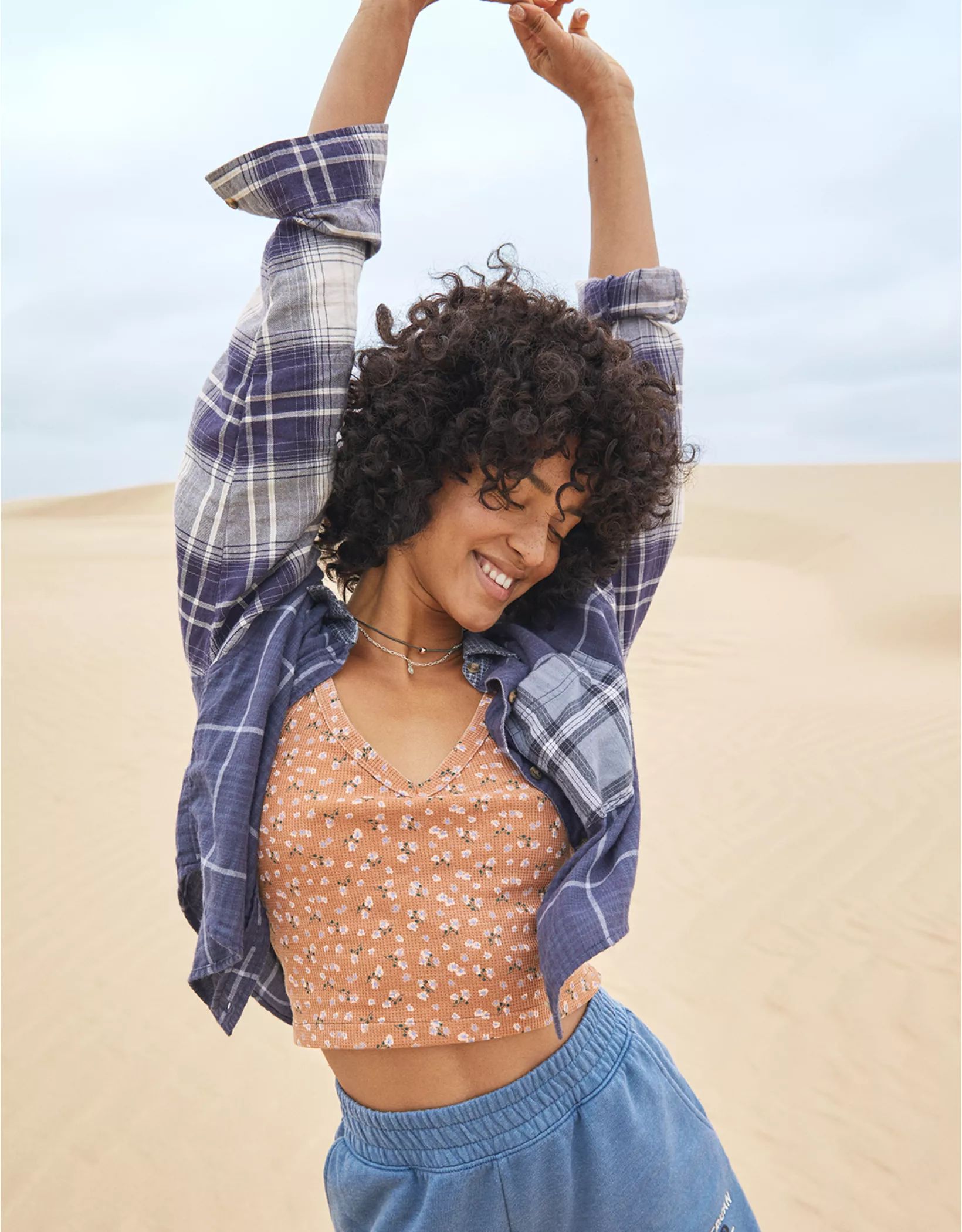 AE Cropped Flannel Shirt | American Eagle Outfitters (US & CA)