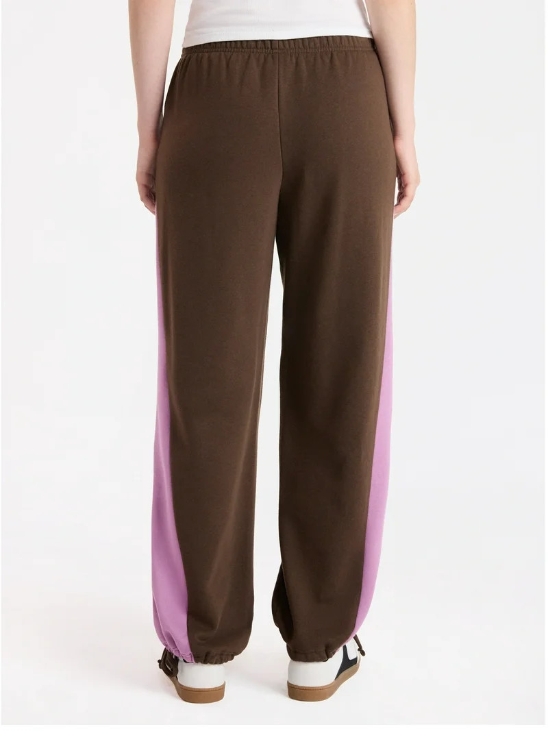 No Boundaries Colorblock Joggers, 30'' Inseam, Women’s | Walmart (US)