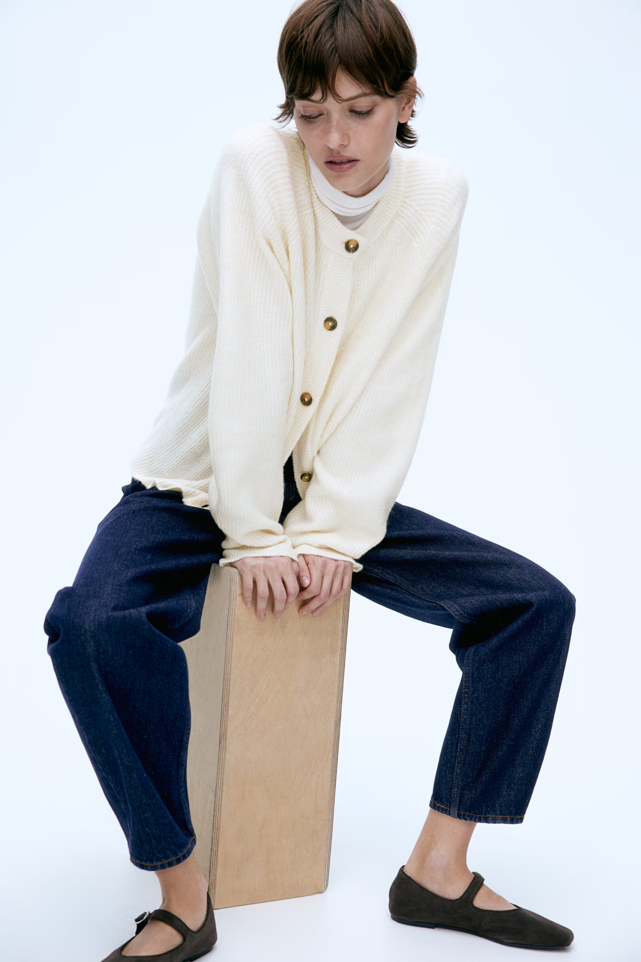 Rib-knit cardigan | H&M (UK, MY, IN, SG, PH, TW, HK)