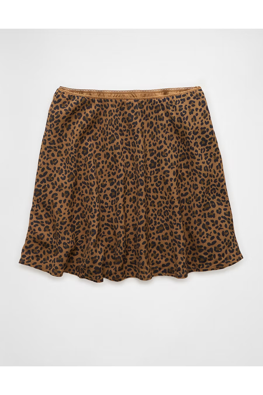 AE Leopard Print Mini Slip Skirt Women's Multi XL | American Eagle Outfitters (US & CA)