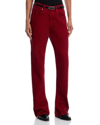 Mid Rise Kick Boot Corduroy Jeans in Brick | Bloomingdale's (US)