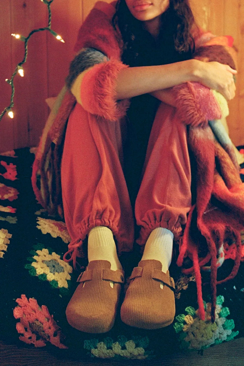 Birkenstock Boston Suede Embossed Corduroy Clog | Urban Outfitters (US and RoW)