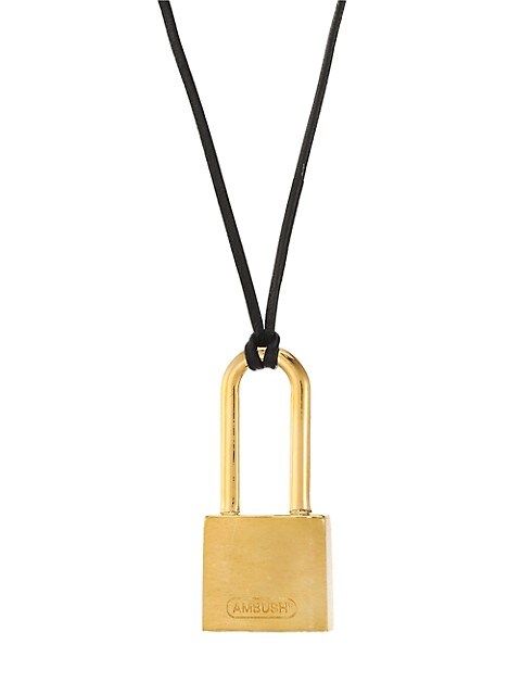 Gold-Plated Small Padlock Necklace | Saks Fifth Avenue
