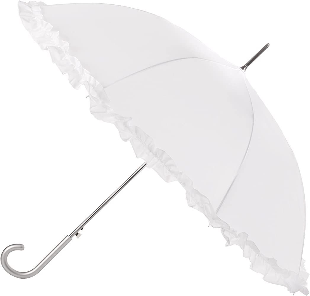 totes Women's Auto Open Ruffle Stick Umbrella | Amazon (US)