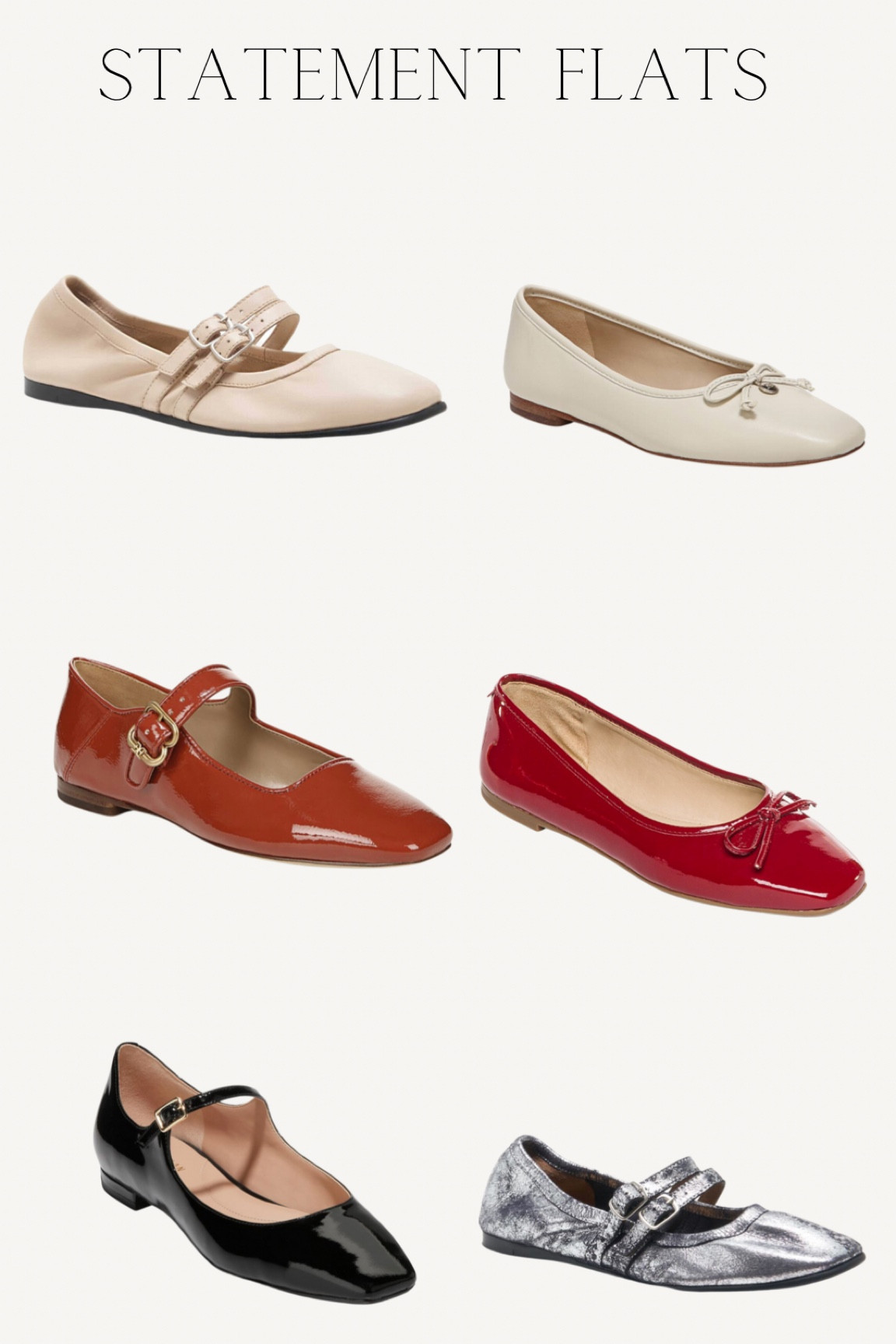 Ballet flats and Mary Janes are a must for this season & winter with tights 🥿

Something with a strap, bluckle or bow is what you want 




#LTKstyletip #LTKGiftGuide #LTKshoecrush