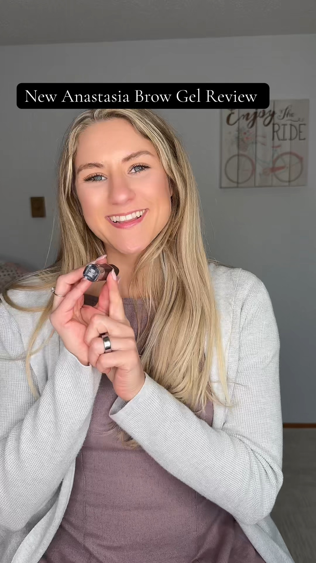 My new favorite brow gel!  I am wearing shade soft brown 