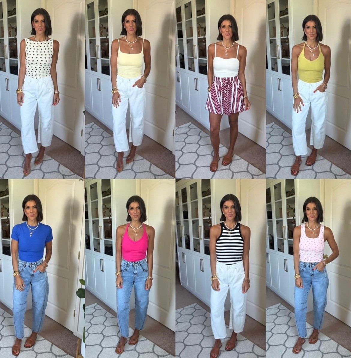 Amazon tops with built in bra! Size xs in all and both jeans. Size small in shorts. I’m 5’5 for reference

#LTKootd #LTKSeasonal #LTKdayinmylife