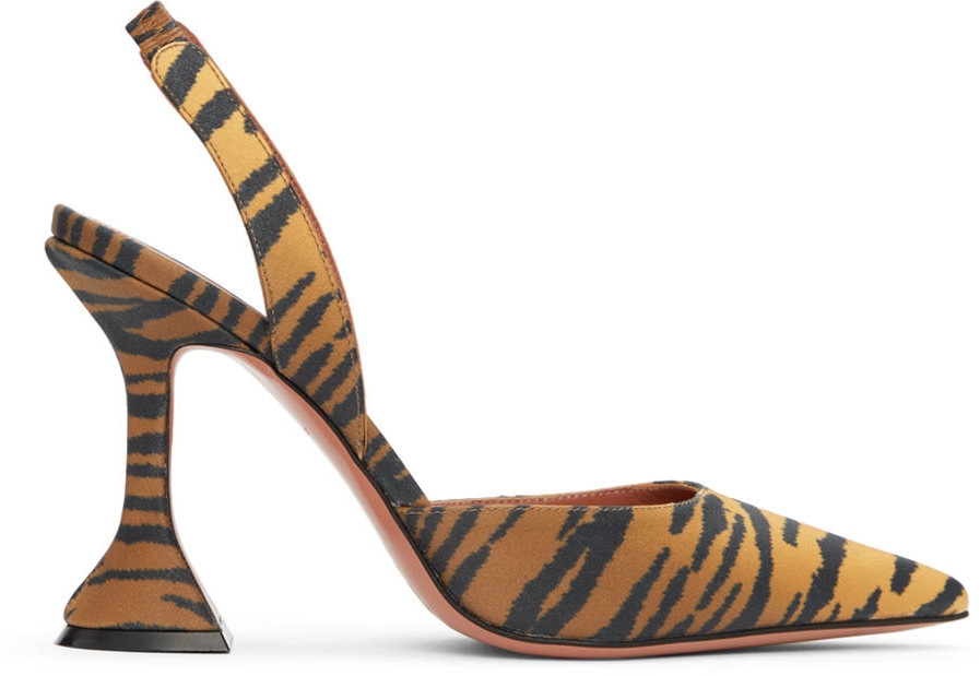 Yellow Tiger Holli Sling Heels | SSENSE