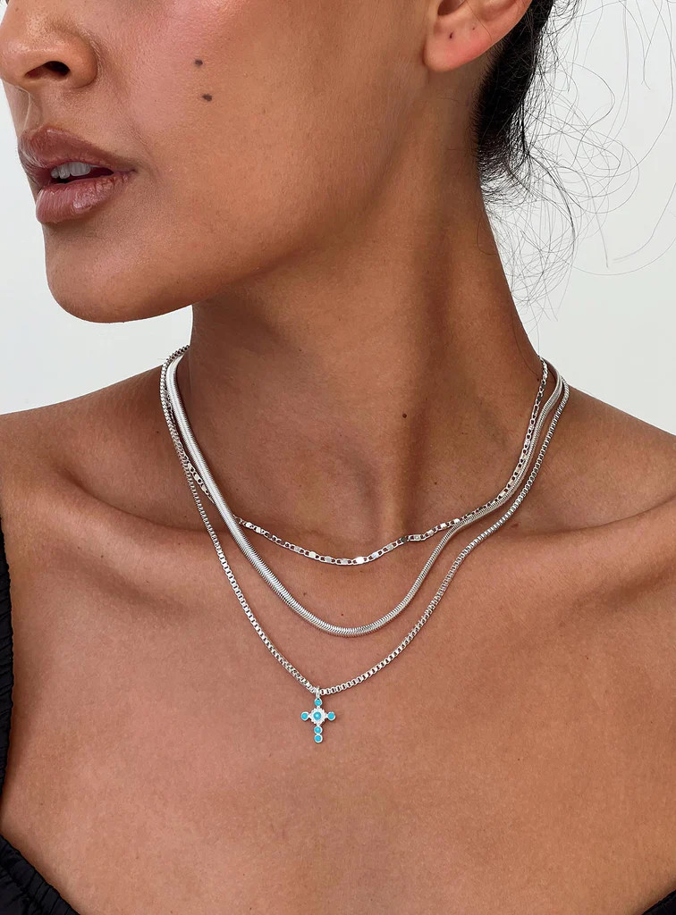 Lutz Necklace Silver | Princess Polly US